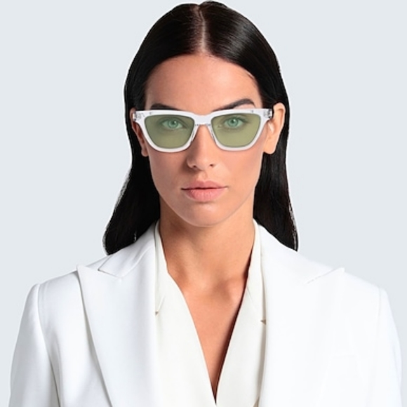 NEW SAINT LAURENT SL 462 SULPICE 006 CLEAR GREEN SUNGLASSES Sl462 - Picture 4 of 7